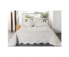 Linder - Colcha de Cama, 100% poliéster, Beige, 250 x 260 cm