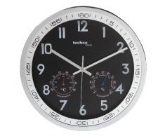 Technoline WT 7981 - Reloj de Pared de Cuarzo con Marco de Metal