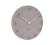Karlsson Reloj de Pared On The Edge, Gris cálido