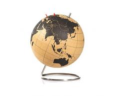 SUCK UK Corcho Bola Mundo | Decoración del Hogar-Globo terráqueo Grande, Color, Cork, 25x25x30 cm