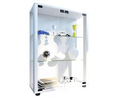 VCM 911996 sintalo vitrina Independiente sin iluminación LED madera/cristal blanco 80 x 60 x 25 cm
