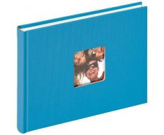 Walther Design FA-207-U álbum de Fotos Fun, 22 x 16 cm, 40 páginas Blancas, Azul, con el Corte per un Foto
