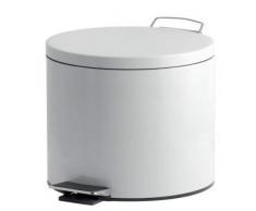 V-Part VB 222230 - Papelera de Pedal (30 L), Color Blanco