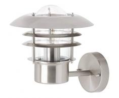 BRILLIANT lámpara Terrence aplique de exterior pie acero inoxidable | 1x A60, E27, 60W, gf lámparas normales no especificadas. Clase de protección IP: 44 - a prueba de salpicaduras | Apto para lámpara