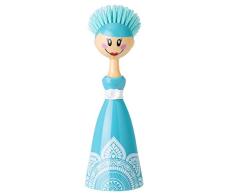 VIGAR Dolls Opera Cepillo Lavaplatos, Turquesa 7,5x7,5x24,5 cm