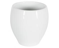 Spirella, Blanco colección Bali, Portacepillos de Dientes 9,5 cm, Porcelana, Ø9 X 9.5 Cm