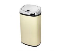 Morphy Richards 42 litros Papelera Cuadrada Sensor, Crema