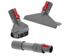 Dyson 968334-01, V7 V8 SV10 SV11 InalÃ¡mbrico Aspirador Kit de Herramientas de Limpieza para el hogar, Color Gris y Rojo
