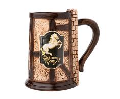 The Prancing Pony - Jarra Póney Pisador, 900ml - Taza medieval - Jarra cerveza - El Señor de los anillos merchandising - Taza el señor de los anillos, Licencia oficial