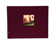 Goldbuch Ãlbum Ventana, páginas Bella Vista con pergamino, Papel, Burdeos, 39 x 31 cm