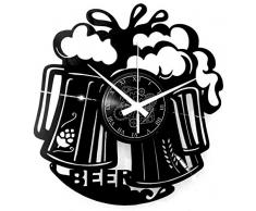 Instant Karma Clocks Reloj de Pared de Vinilo, Hecho a Mano, Cerveza, Barman Cocktail Bar