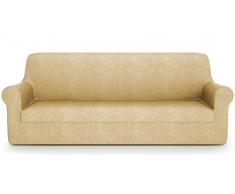 PETTI ARTIGIANI ITALIANI - Fundas Sofa, Funda Sofa 4 Plazas, Funda de Sofa, Funda Sofa Elastica, Funda de Sofa y Funda de Sillon, 100% Made in Italy, Amarillo