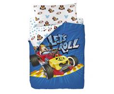 Disney Funda Nórdica para Cama diseño Mickey, Algodón-Poliéster, Multicolor, Individual, 190x90x25 cm, 3 Unidades