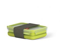 Emsa Clip&Go Lunchbox - Recipiente hermÃ©tico de plÃ¡stico con 3 compartimentos y bandeja independiente para comer, totalmente hermÃ©tico y libre de BPA, rectangular, 1,20 L