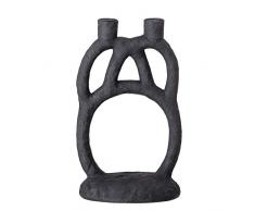 Bloomingville Candelabro, negro, poliresina