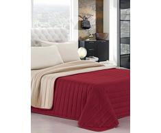 Elegant Ropa DE Cama Italiano Colcha Verano Burdeos/Nata lÃ­quida 170 x 270 cm