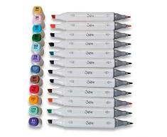Sizzix Accesorio, Bolígrafos Permanentes 12PK (Colores Surtidos), , Única