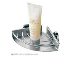 Tiger Boston Rinconera de Ducha pequeÃ±a, Acero Inoxidable Cepillado, 19,5x5x19,5 cm