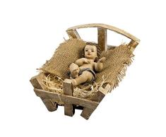 REGALOS LLUNA NIÃO JESÃS EN Cuna DE Madera (24, 24 CM, 22_cm