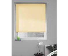 madecostore - Estor Enrollable de Tela Lisa, Color Albaricoque, 64 x 190 cm, con perforaciÃ³n,