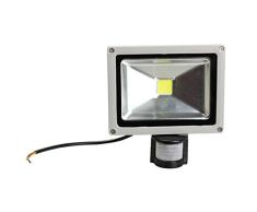 LEOFLA Foco LED 30 W luz Blanca frÃ­a con Sensor de Movimiento crepuscular IP65, Variable, Media