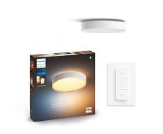 Philips Hue â LÃ¡mpara inteligente, Hue Enrave M, LÃ¡mpara de Techo LED Inteligente, Luz Blanca de CÃ¡lida a FrÃ­a, Compatible con Alexa y Google Home, Color Blanco