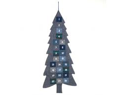 PAJOMA 14774 árbol de Navidad Calendario de Adviento para rellenar, tela, altura 133 cm