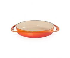 Le Creuset Bandeja tarta tatin de hierro fundido, 25 cm, apto para todas las fuentes de calor, incluso inducción, Volcanico, 20129250902460