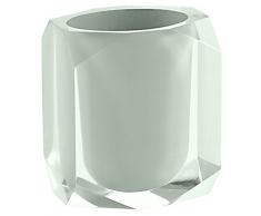 Gedy Chanelle Portacepillos, Resina, Verde, 7x9x10,5