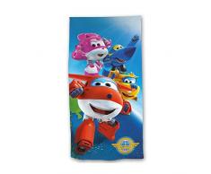 New Import NI-918-304 Toalla de Playa con Diseño Super Wings, Poliéster, Multicolor, 30x5x35 cm