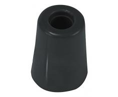 BRINOX Tope Puerta Grande con Tornillo, Negro, 5x3.7x3.7 cm