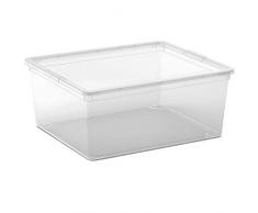 C-Box M- Caja de Almacenamiento, transparente, plastico, 40x34x17 cm, 18 L