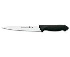 3 Claveles Cuchillo filetear Proflex de 18 cm, Acero Inoxidable, Negro