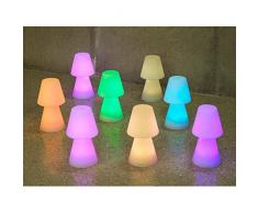 Delamaison JLE7051024 - LÃ¡mpara de mesa de plÃ¡stico, multicolor