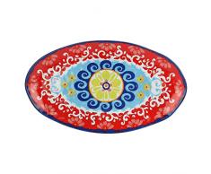 Nador - Bandeja ovalada 100% melamina, 52 cm, melamina, multicolor, 0,1 x 0,1 x 0,1 cm