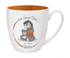 GRUSS & CO 45503 Anti-Stress Tasse Für Mama, 45 Cl, Geschenk Taza, Naranja, 9.5 cm