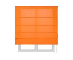 Estores Basic, Stor plegable con varillas, Naranja, 90x175cm, estores para ventana, estores plegables.