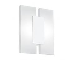 Eglo lámpara de pared/techo, aluminio, integrado, Color blanco satinado, 17 x 5.5 x 20 cm