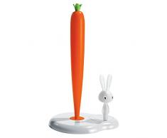 Alessi - Bunny & Carrot ASG42W - Portarrollos de DiseÃ±o para Papel de Cocina, en Resina TermoplÃ¡stica, Blanco