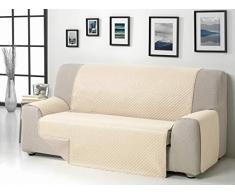 Martina Home Diamond Cubre Sofa Acolchado Reversible, Beige/Lino, 3 PLAZAS