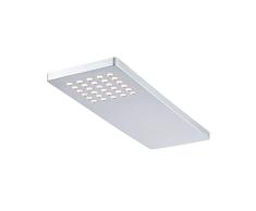 Paulmann 93563 Juego de luminarias para muebles Pattern, luminaria bajo armario LED, cromo mate, juego completo de 3 uds. 3x22Â W 230/12Â V 12Â VA, plÃ¡stico, incl. fuentes de luz