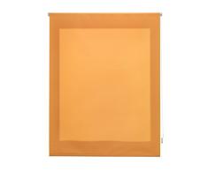 Uniestor Liso Estor enrollable translúcido - Naranja, 120 x 250 cm (Ancho por Alto). Tamaño de la Tela 117 x 245 cm. Estores para ventanas