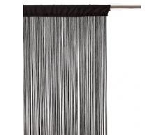 Eminza - Cortina de Hilos (90 cm), Color Negro