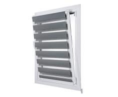 Estores Basic - Estor Noche y DÃ­a, Estor Enrollable instalaciÃ³n sin Tornillos, Ideal para Puertas abatibles, Gris, 45 x 180cm