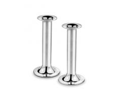 Bredemeijer Zilverstad 6244231 - Set de candelabros Tube, Grande.