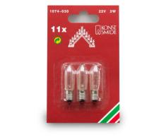 Konstsmide 1074-030 - Bombillas de repuesto para el candelabro 2141-154 (3 unidades, 23 V, 3 W)