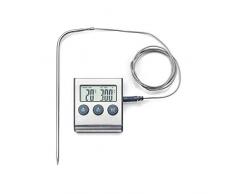 IBILI TERMOMETRO Digital MAGNETICO con SONDA, Stainless Steel, Plata, 15 x 26 x 2 cm