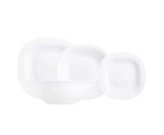 Luminarc Carine Blanco Vajilla Opal 19 Piezas - 6 Personas Blanco