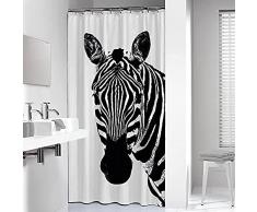 Sealskin Zebra Cortina de ducha 180x200 cm PEVA Negro / Blanco