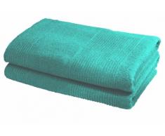 Fleuresse Frottier 2828 FB. 8 - Toalla de Ducha (70 x 140 cm, 2 Unidades), Color Azul Turquesa